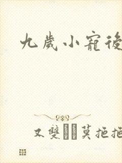九岁小宠后