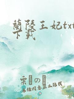 兰陵王妃txt下载