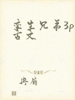 孪生兄弟3ph古文