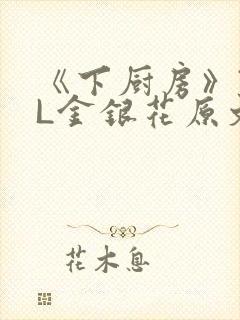 《下厨房》TXL金银花原文