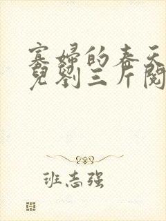 寡妇的春天白花儿刘三斤阅读