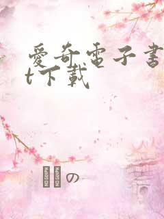 爱奇电子书txt下载