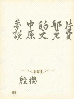 梦中的那片海小说原文免费阅读