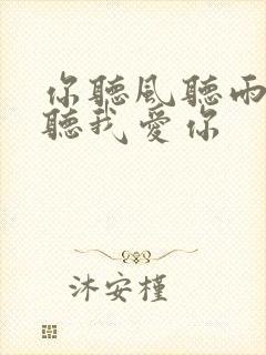 你听风听雨却不听我爱你