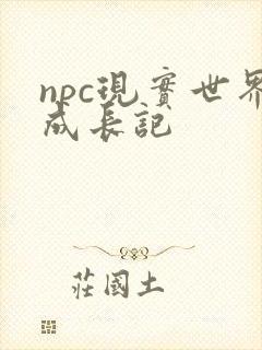 npc现实世界成长记