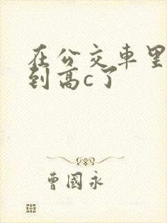 在公交车里c弄到高c了