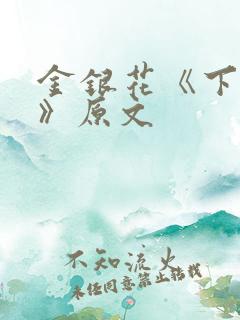 金银花《下厨房》原文