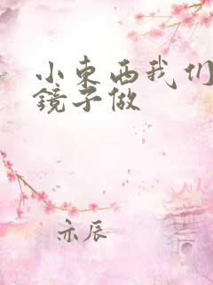 小东西我们对着镜子做