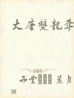 大唐双龙夺艳记