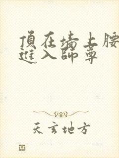 顶在墙上腰一沉进入师尊