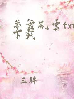 梦舞风云txt下载