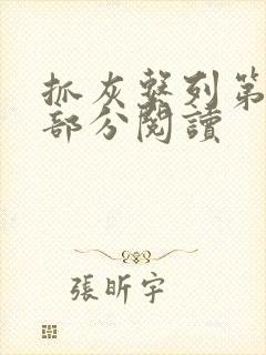 抓灰系列第33部分阅读