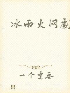 冰雨火网剧小说