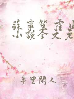 苏宁笙 霍止行小说全文免费阅读