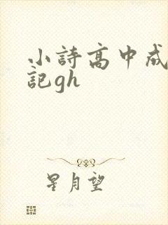 小诗高中成长日记gh
