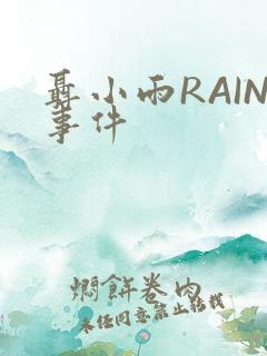 聂小雨RAIN事件