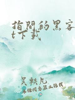 指间的黑客txt下载