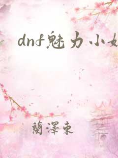 dnf魅力小妞