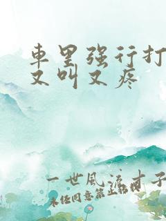 车里强行打扑克又叫又疼