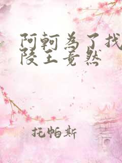 阿轲为了找到兰陵王竟然