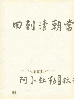 回到清朝当王妃