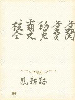 校霸的爸爸小说全文免费阅读