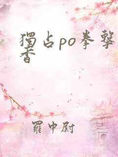 独占po拳击书香