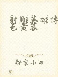 射雕英雄传之肉色黄蓉