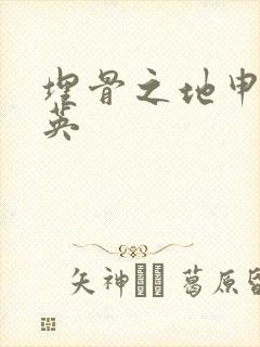 埋骨之地申屠奎英