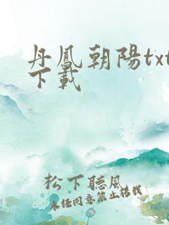 丹凤朝阳txt下载