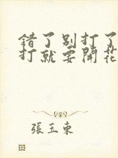 错了别打了 再打就要开花了