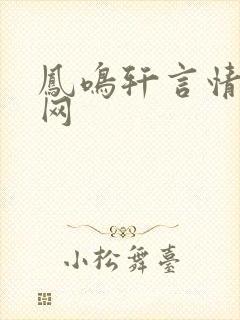 凤鸣轩言情小说网