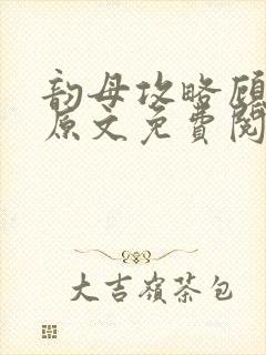 韵母攻略顾小暖原文免费阅读下载