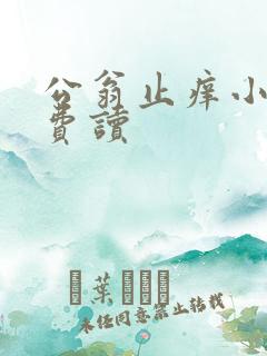 公翁止痒小说免费读