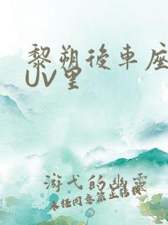 黎朔后车座上SUV里