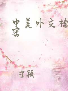 中美外交档案解密