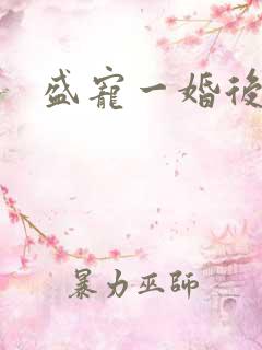 盛宠一婚后霸爱