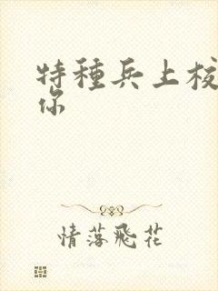 特种兵上校赖上你