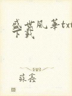 盛世风华txt下载