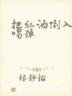 把红酒倒入b里喝掉