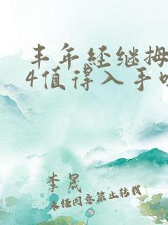 丰年经继拇中文4值得入手吗