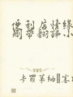 便利店情缘未增删带翻译小说