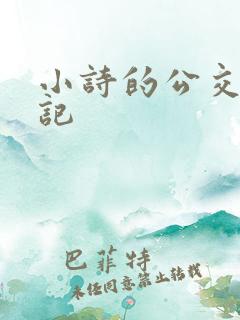 小诗的公交车日记