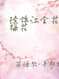 徐锦江金花瓶楷梅花