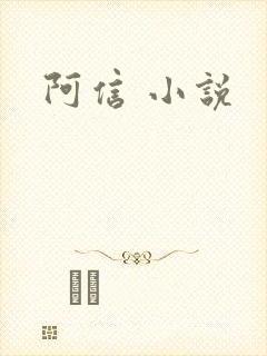 阿信 小说