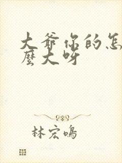 大爷你的怎么这么大呀