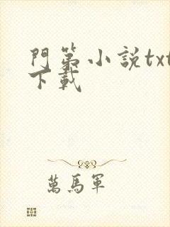 门第小说txt下载