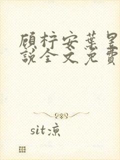 顾柠安叶昱城小说全文免费阅读