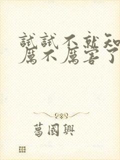 试试不就知道我厉不厉害了