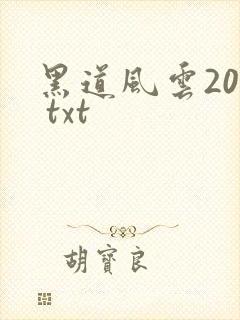 黑道风云20年 txt